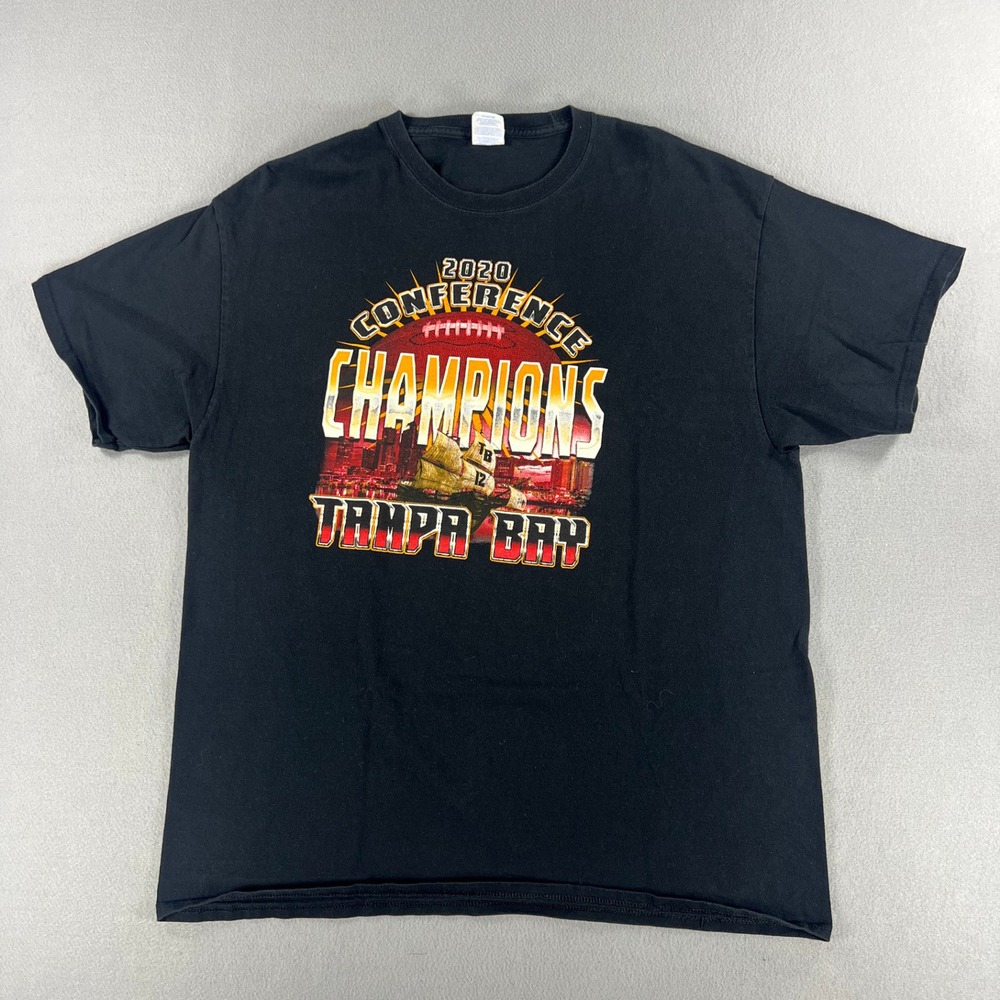 Tampa Bay Buccaneers 2020 Conference Champions NFL Graphic‎ Tee Mens Size XL